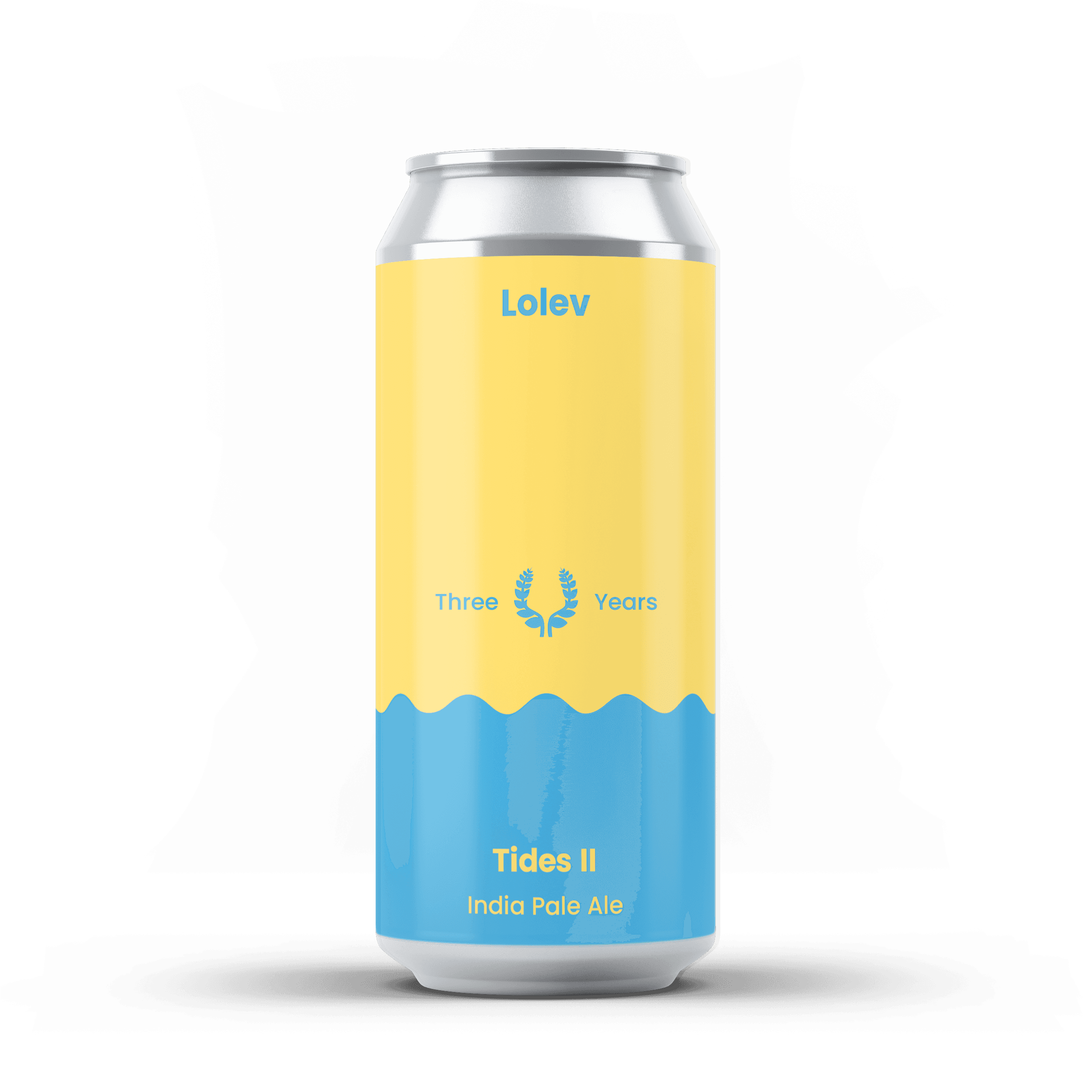 Tides II Anniversary beer can